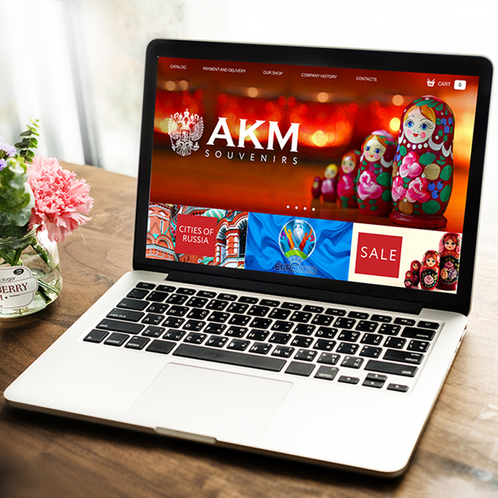 Website for a Souvenir company.